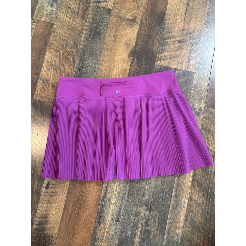 Lululemon Pleat To Street Skirt Ultra Violet Sz 8 Pleated Tennis Golf